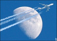 Plane And Moon