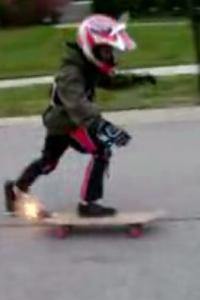 Rocket Powered Skateboard